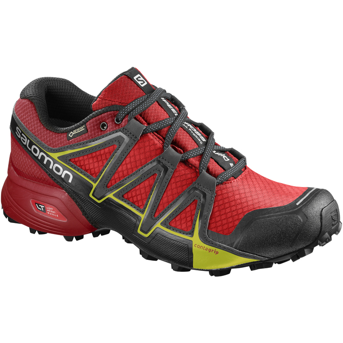 Salomon Israel SPEEDCROSS VARIO 2 GTX® - Mens Trail Running Shoes - Red/Black (LSGB-58062)